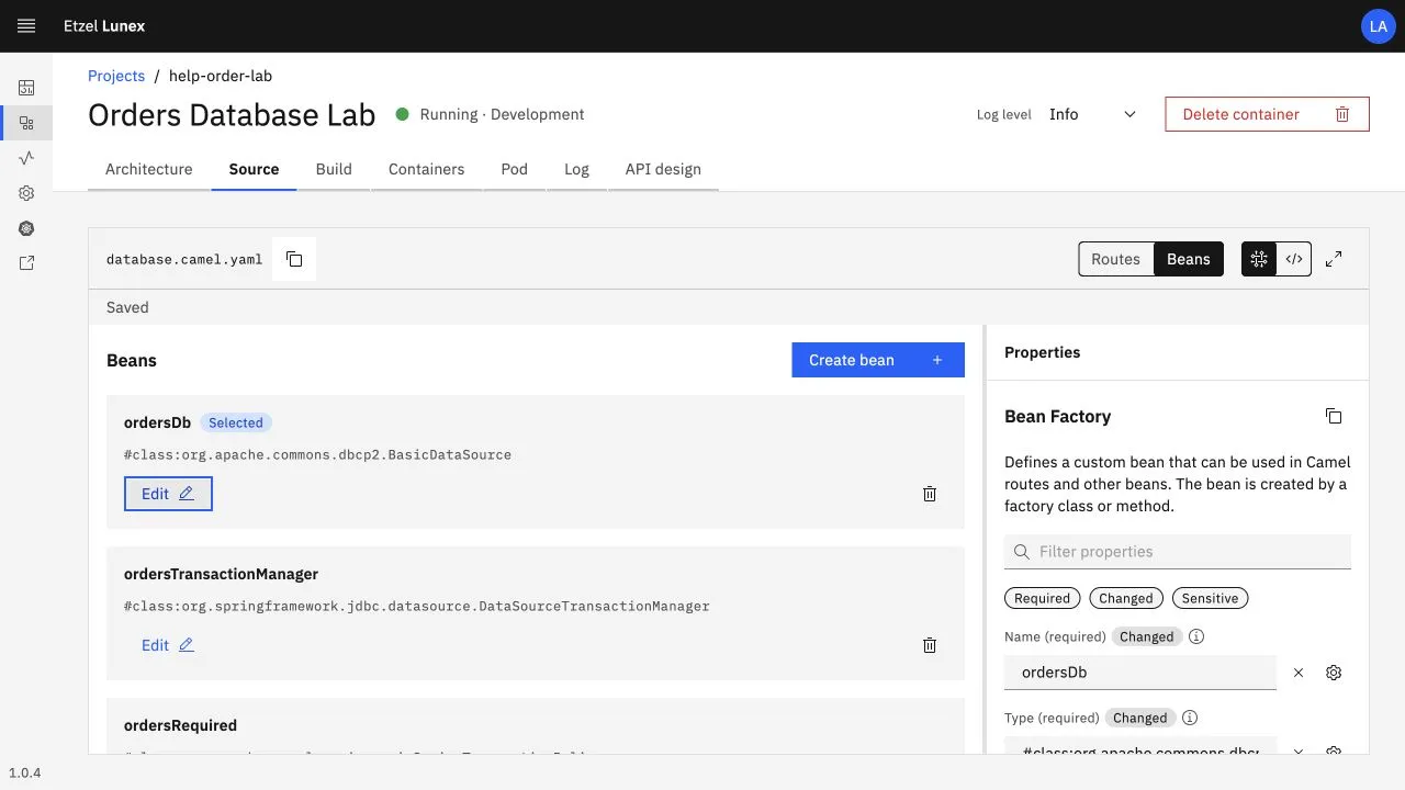 Orders Database Lab projesindeki ortak veritabanı bağlantısı